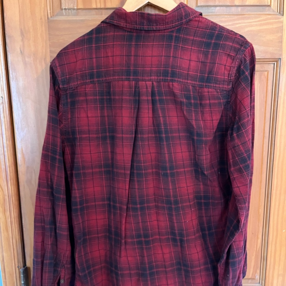 Red Flannel Button Down - image 2